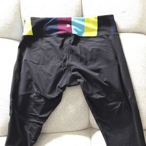 Lululemon crop mesh back pants size 12
